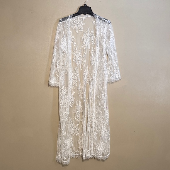 Source Unknown Other - Women’s, Unknown Brand, Sheer White Lace Robe